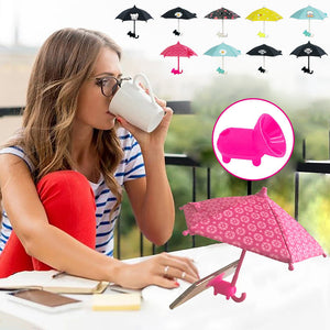 Support De Téléphone Portable Mignon Avec Parasol