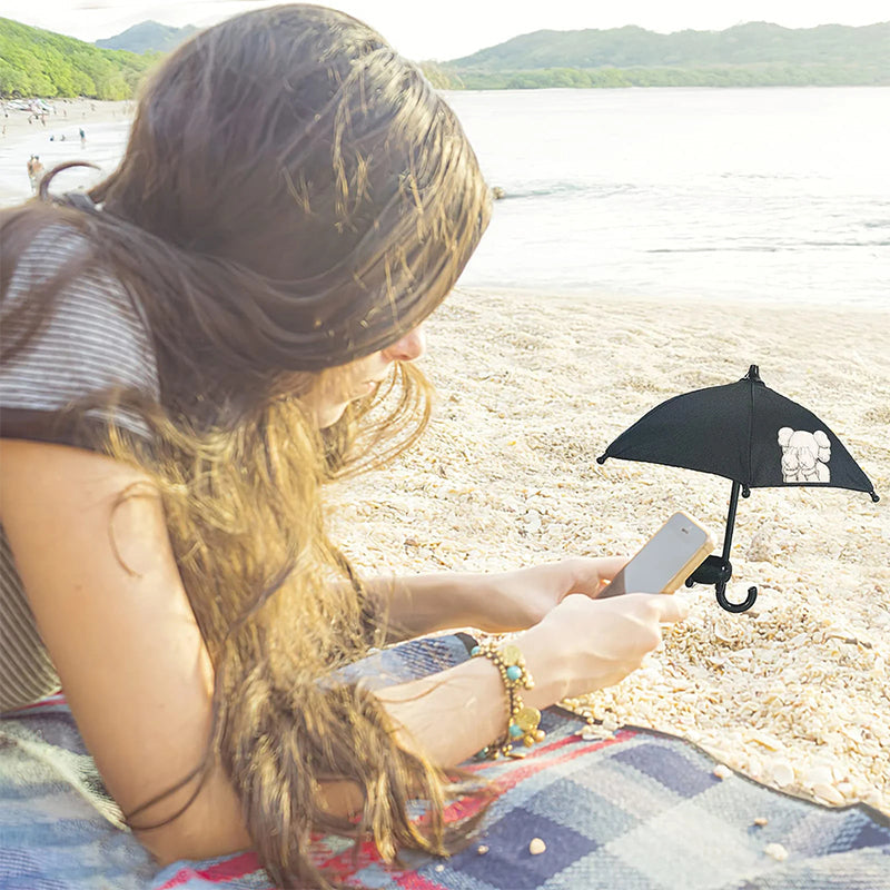 Support De Téléphone Portable Mignon Avec Parasol