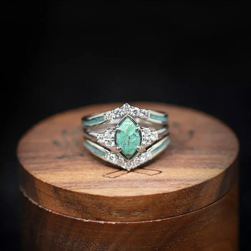 Bague en Turquoise Brillante