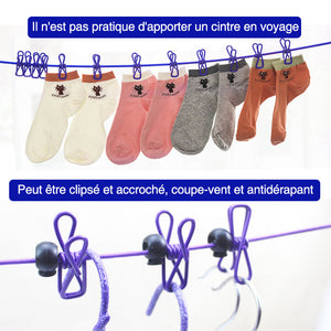 Porte-vêtements de Voyage Élastique Portable