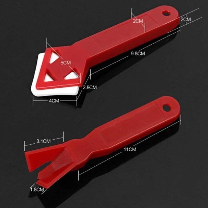 3 en 1 Outil de Calfeutrage Grattoir en Silicone