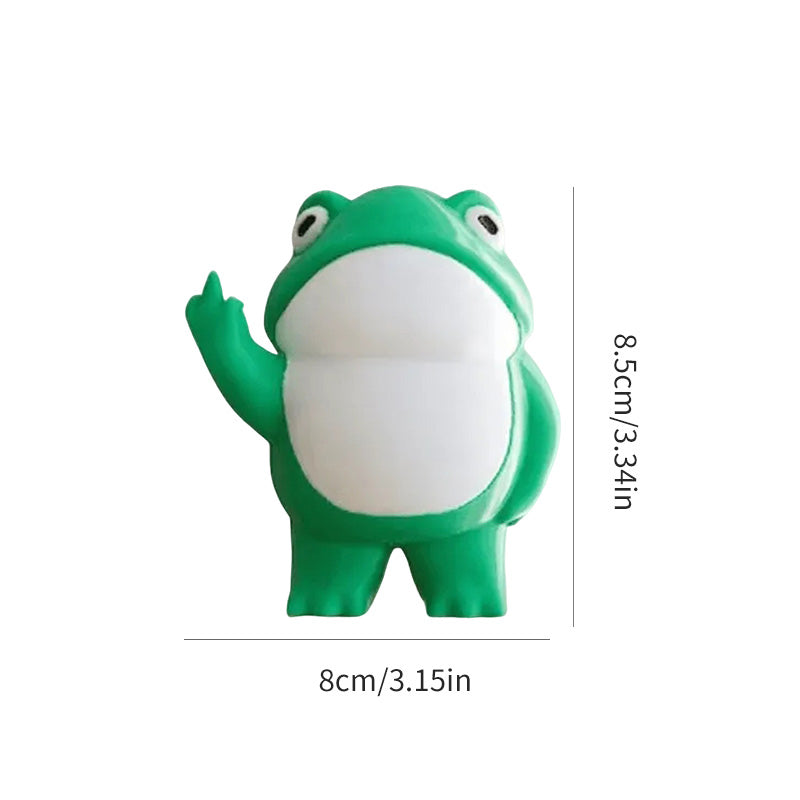 Figurine grenouille rebelle