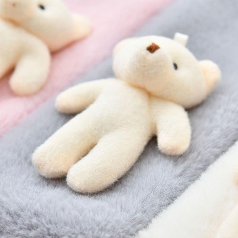 Bavoir en peluche ours mignon pour adulte et enfant