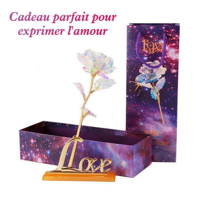 Parfait Cadeau-Rose Coloré En Galaxie Avec Amour