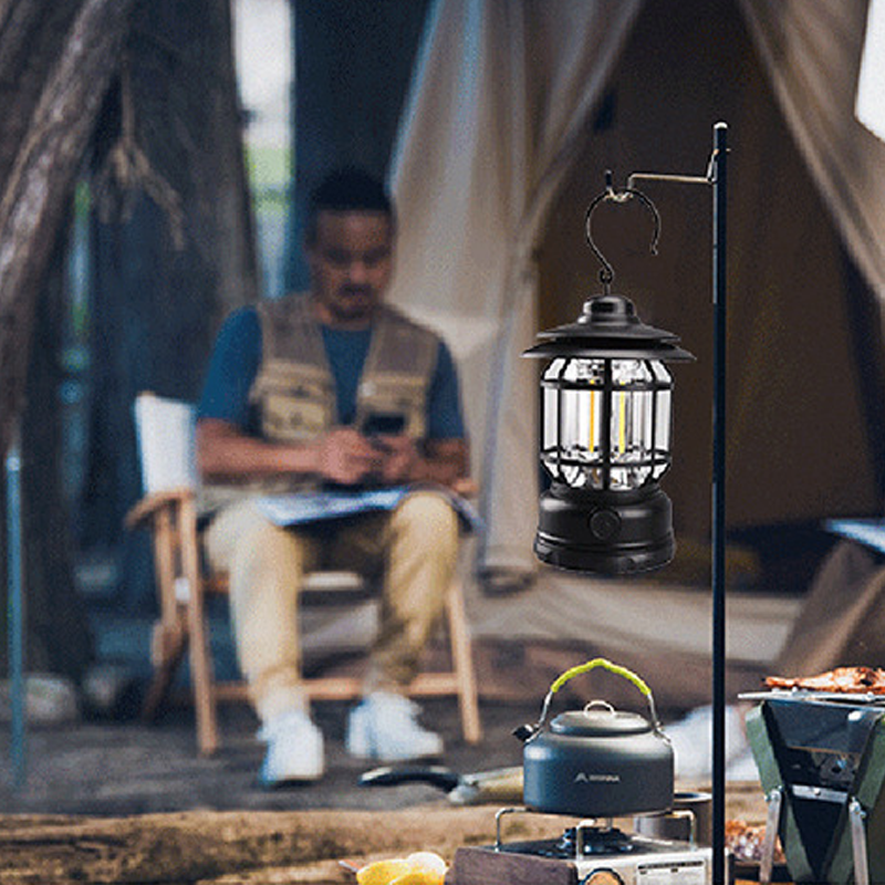 Lampe de camping rétro portable