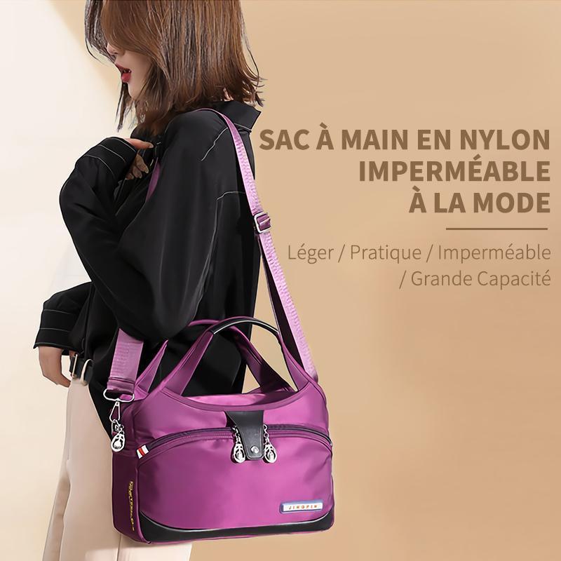 Sac De Voyage En Bandoulière En Nylon Imperméable Anti-Vol Multifonctions