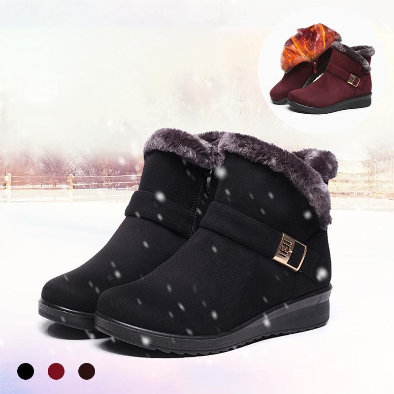 Bottes de Neige Femme avec Fourrure