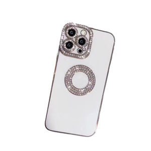 Rhinestone Soft Silicone Luxury Fashion Protective Transparent Phone Case