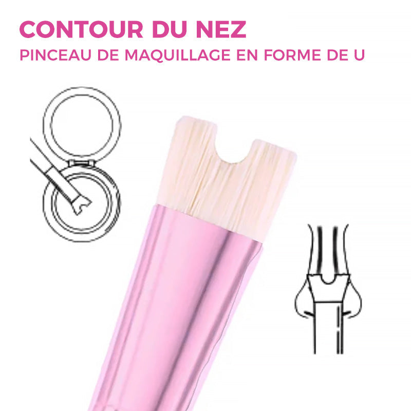 Pinceau de maquillage contour du nez