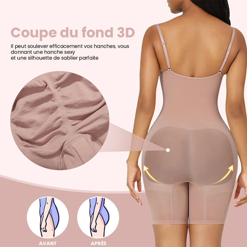 Sous-vêtement Une Pièce Pour Femme De Grande Taille Avec Écharpe De Hanche