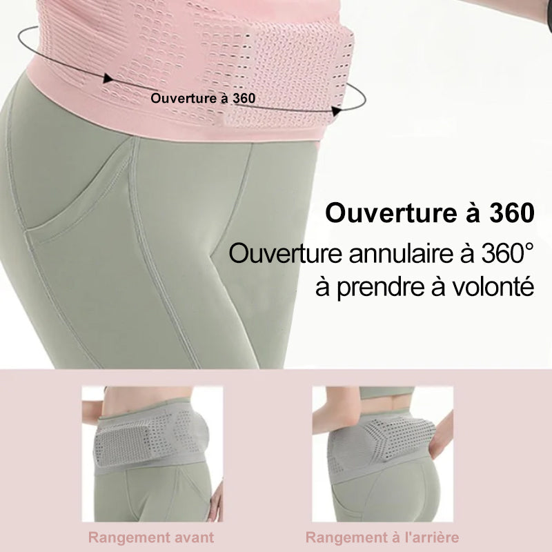 Sac de taille dissimulé respirant en tricot multifonctionnel