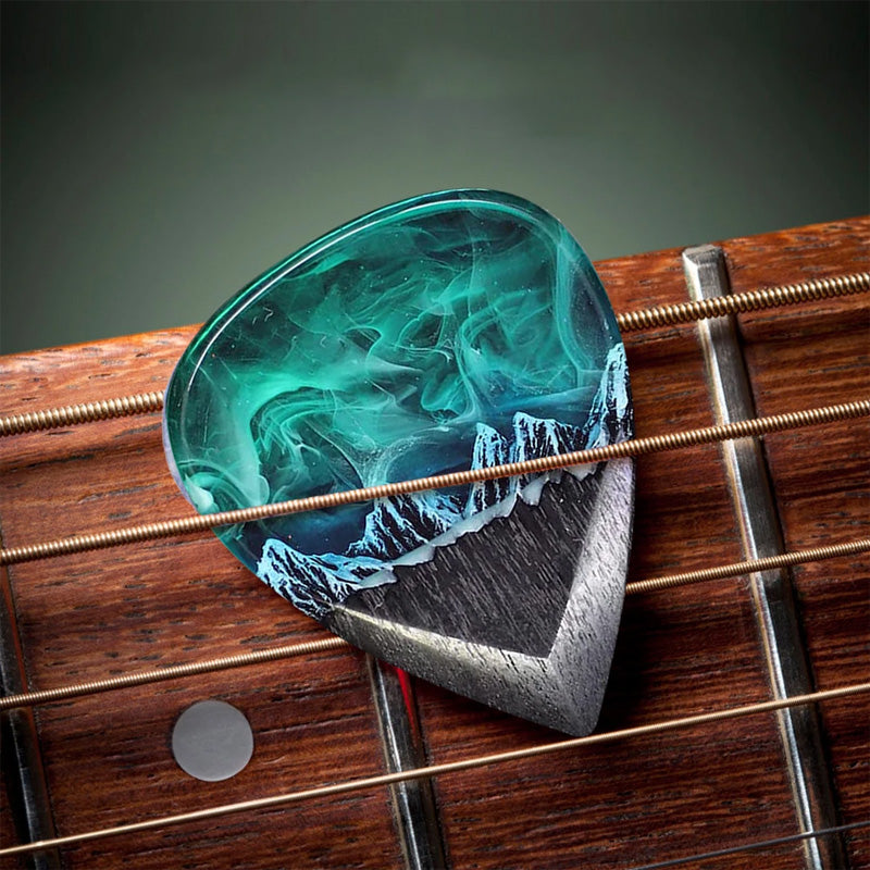 Northern Lights Guitar Pick - Le meilleur cadeau pour les musiciens