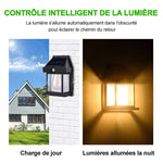 Applique murale solaire en tungstène pour l'extérieur