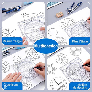 Règle de Dessin Multifonctionnelle