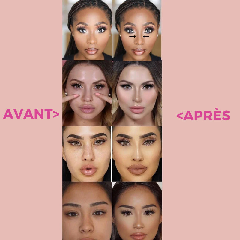 Pinceau de maquillage contour du nez