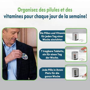 Ornerlavie™ Boîte à Pilules Portable