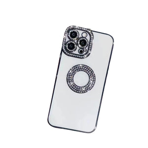 Rhinestone Soft Silicone Luxury Fashion Protective Transparent Phone Case