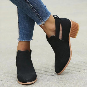 Bottines Ajourées à Boucle pour Femme