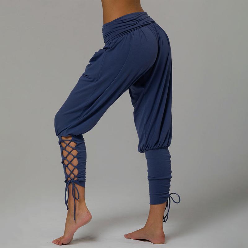Plusgenial™ Pantalon Yoga Sarouel Femme Spandex Capri Pilates Sport
