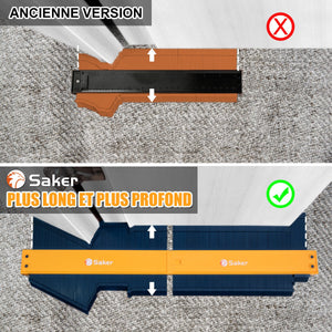 Saker® Outil de profil de jauge de contour d'épissage