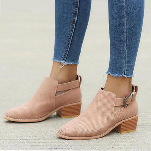 Bottines Ajourées à Boucle pour Femme