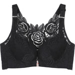 Soutien-gorge sans armatures brodé de roses