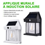 Applique murale solaire en tungstène pour l'extérieur