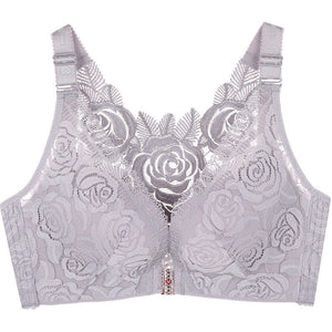 Soutien-gorge sans armatures brodé de roses