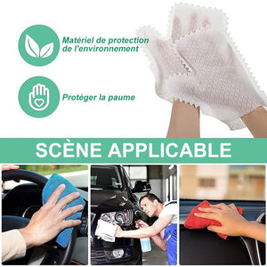 Gants de Nettoyage à Motif des Écailles de Poisson