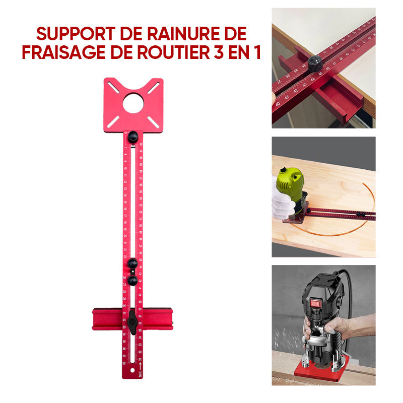 ORNERLAVIE®Support de rainure de fraisage de routeur 3 en 1